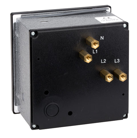Voltmetru 96*96mm, 500V, AC+ comutator voltmetric