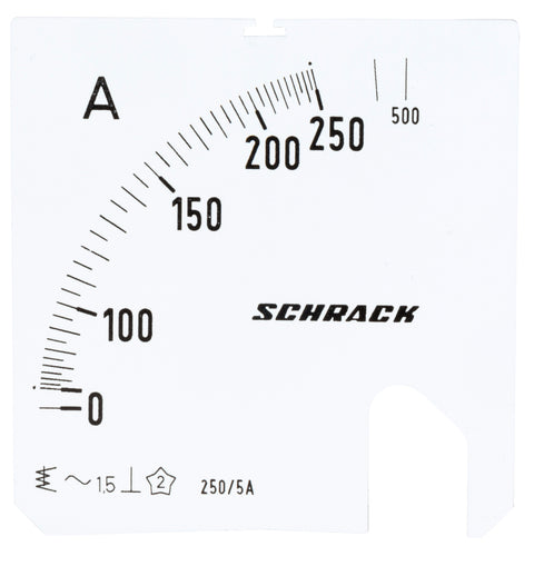 Scală 72*72mm, 250/500/5A, AC