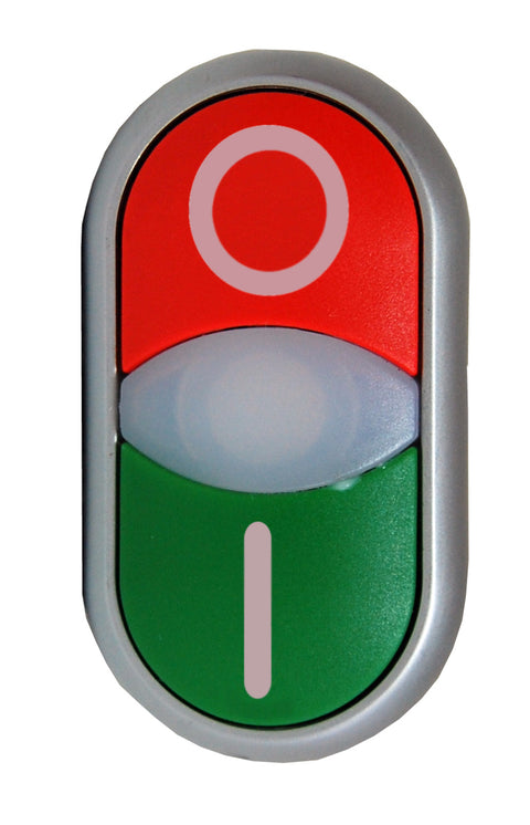 Buton comanda dublu rosu+verde "0-1"