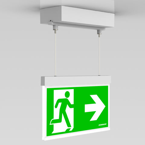 C.il. Siguranta AM alb, LED, suspendat aparent