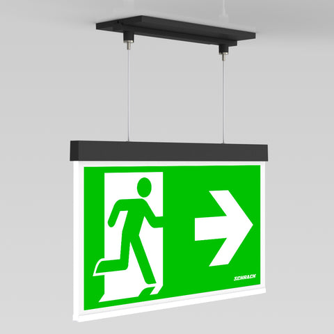 C.il. Siguranta AX antracit, LED, suspendat incastrat