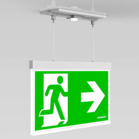 C.il. Siguranta AX Duo alb, LED, suspendat incastrat