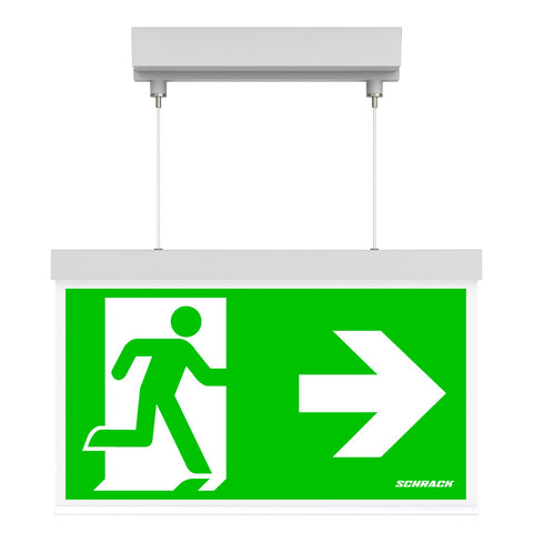 C.il. Siguranta AX alb, LED, suspendat aparent