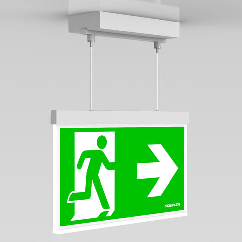 C.il. Siguranta AX alb, LED, suspendat aparent