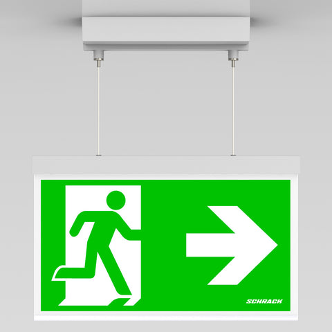 C.il. Siguranta AX alb, LED, suspendat aparent