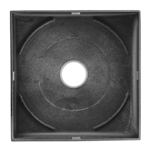 Conector carcasa antracit  patrat zinc turnat