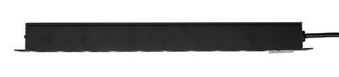 PDU 9x Schuko, 19", 1U, cablu 2m,comutator on/off negru,ALU