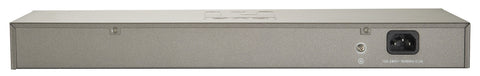 Switch 16xRJ45 10/100,silențios,f.vent,alim.int.,metal,19"