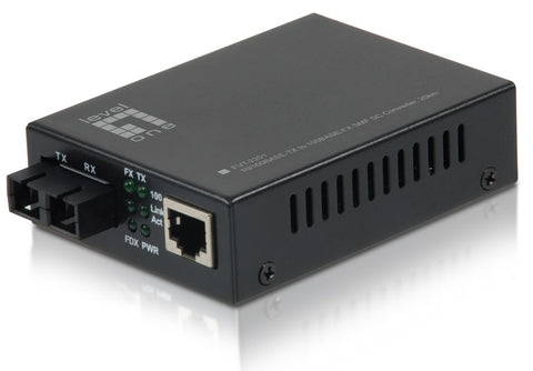 Mediaconvertor 1x RJ45 10/100 - 1x FO SC 100 Singlemode 20km