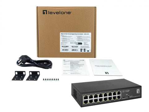 Switch Smart Lite 16xRJ45 10/100/1000, 10"