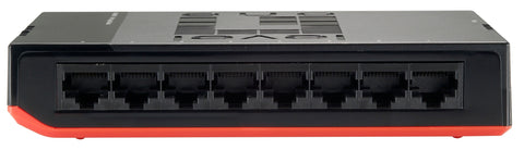 Switch 8xRJ45 10/100/1000,silențios,f.vent.,alim.extern