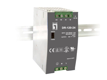 Sursă de alimentare industrială, 24VDC, 120W, șină DIN