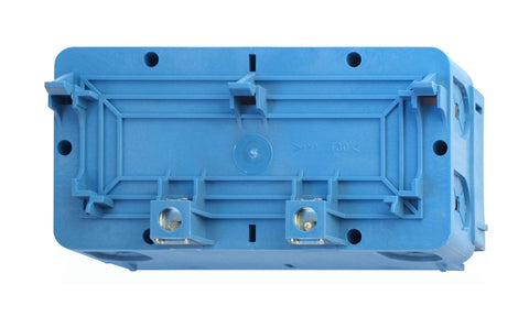 Doză dublă pt. montaj aparate în canal Signo BK, albastru