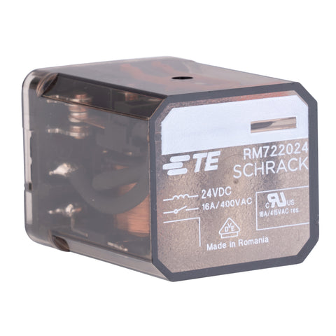 Releu de putere 3CC 24Vc.c. 16A, capac normal AMP Faston 187