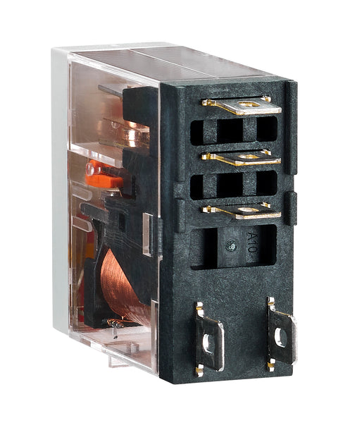 Releu industrial îngust, 1CC, 24V c.a., 10A, LED
