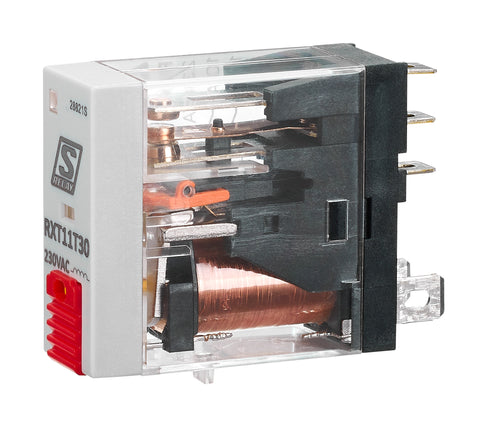 Releu industrial îngust, 1CC, 230V c.a., 10A, LED
