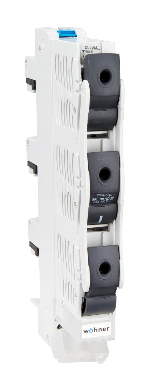 Separator vertical cu sigurante Neozed max.63A sistem 60mm