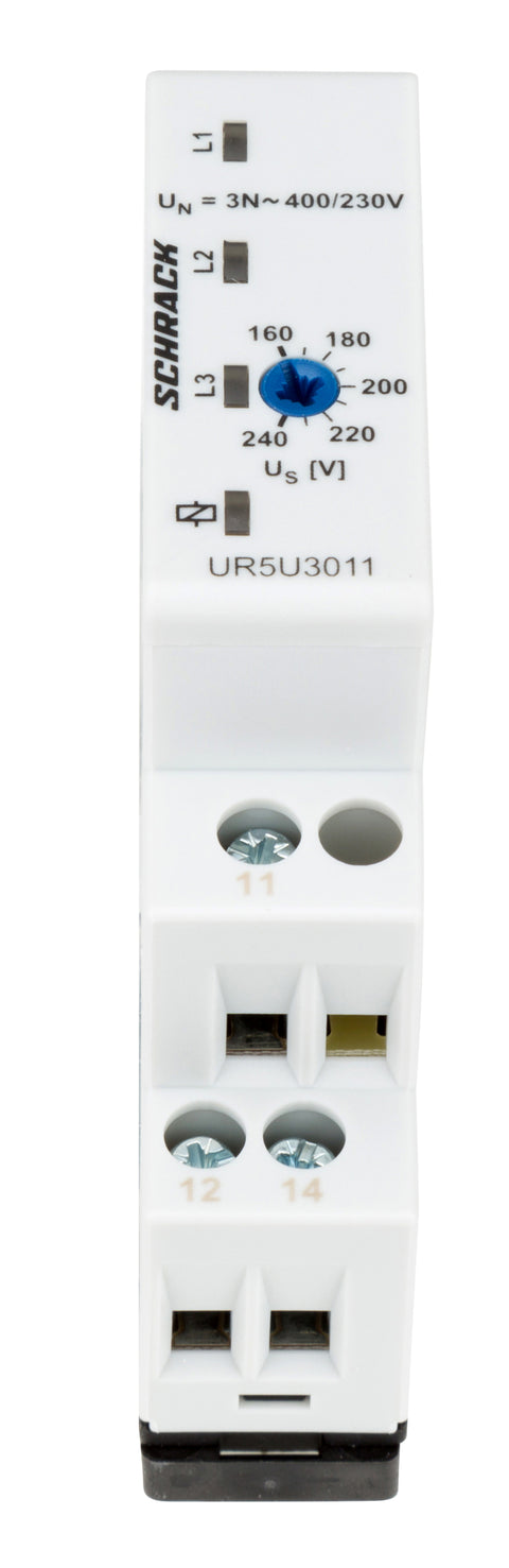 Releu supraveghere tensiune trifazată 3x160-240V, 1CC