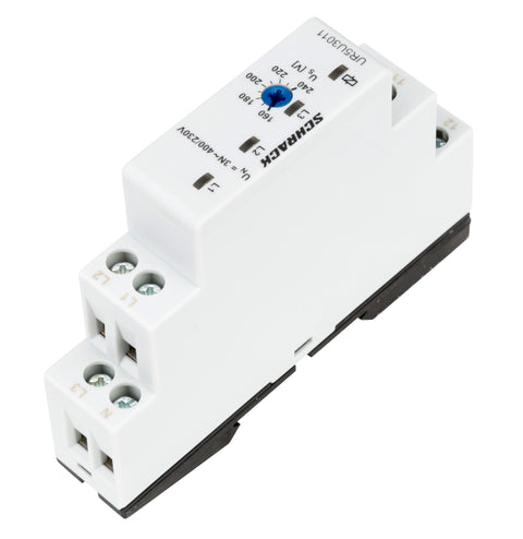 Releu supraveghere tensiune trifazată 3x160-240V, 1CC