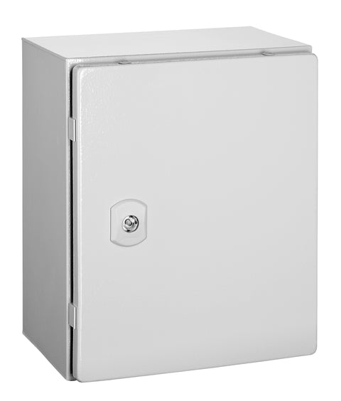 Cutie metalică+contrapanou, o uşă IP66 ÎxLxA=300x250x210mm