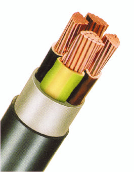 Cablu de energie, PVC, 0,6/1kV E-YY-J* 5 x 50 RM negru