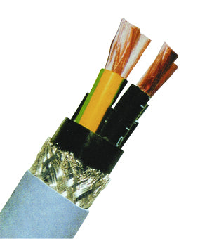 Cablu ecr.iz.PVC pt. motoare, conf EMC 2YSLCY 4x10  0,6/1kV