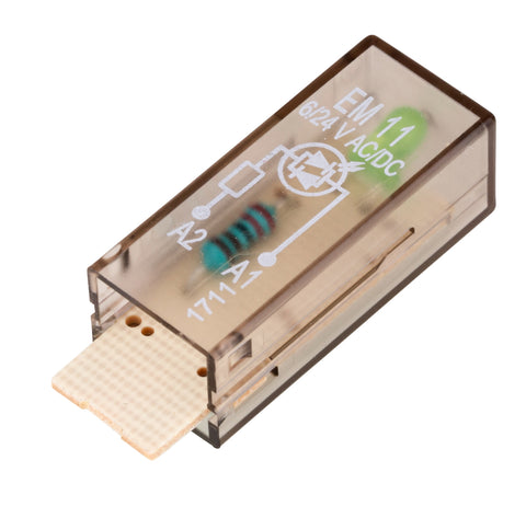 Modul LED verde 6/24 Vca/cc pt.relee PT