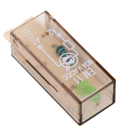 Modul LED verde 6/24 Vca/cc pt.relee PT