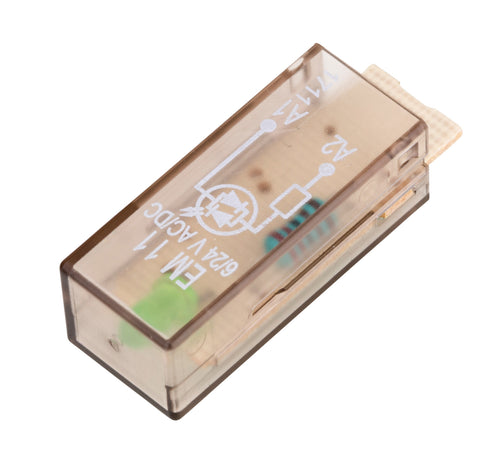 Modul LED verde 6/24 Vca/cc pt.relee PT