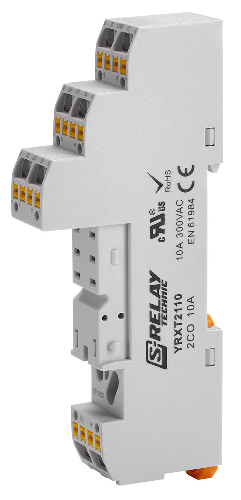 Soclu plug-in, borne dispuse logic, relee RXT 2 poli