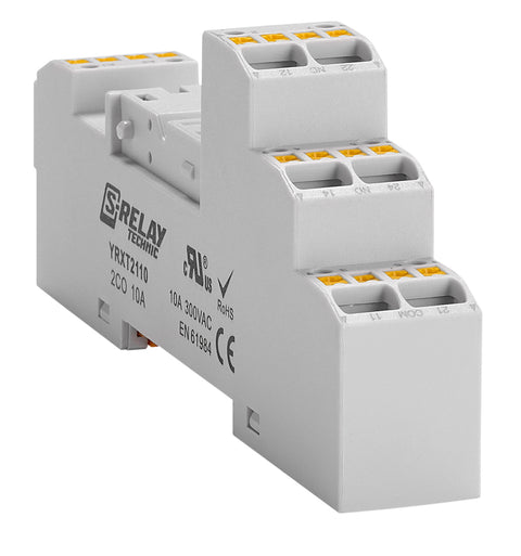 Soclu plug-in, borne dispuse logic, relee RXT 2 poli