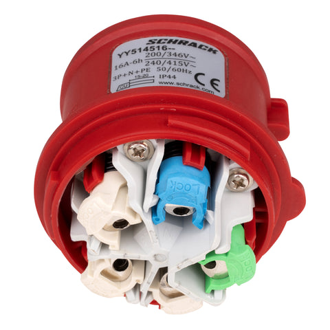 Fişă CEE, 5 poli 16A 400V IP44, Quick connection