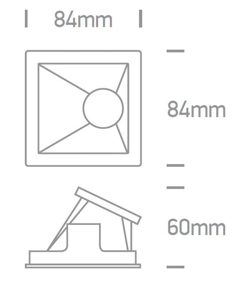 Roki Recessed Spot 10W MR16 GU10 IP20 negru