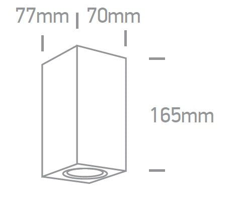 GARO II Wall lamp 2x7W MR16 GU10 IP65 alb