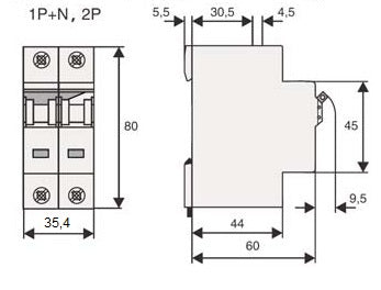 Intreruptor automat C50/1N 10kA