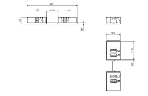 End-cap-set for BSA 3+N