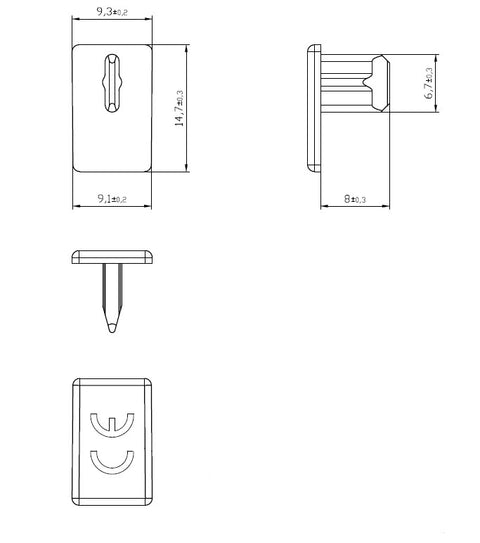 Capac protectie barete 2P 10mm²