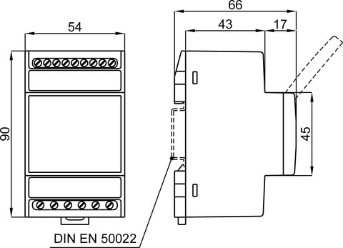 Releu deferențial tip A, fără display, de la 30mA la 3A