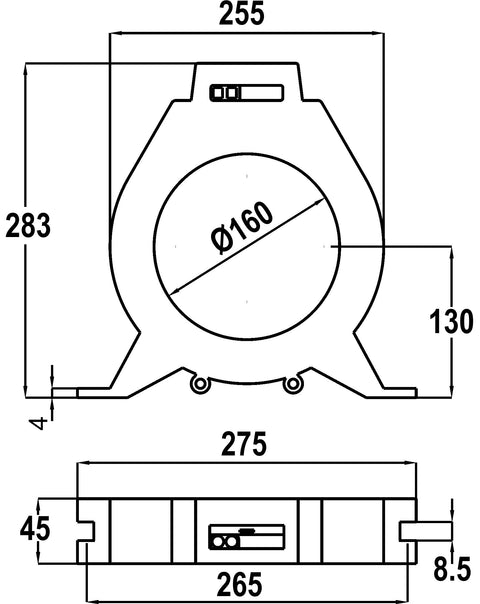 Transformator pentru releu diferențial tip A, diametru 160mm
