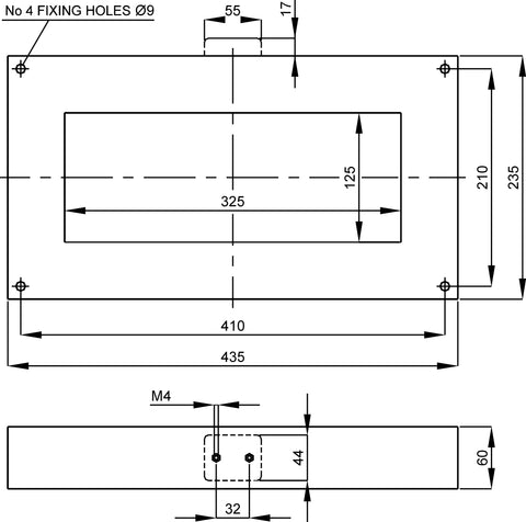 Transformator pentru releu diferențial tip A, 325x125mm