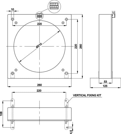 Transformator pentru releu diferențial tipB,0.3-15A, D=210mm