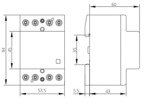 Contactor modular 3UH 63A 3ND+1NÎ 24V c.a. / c.c.