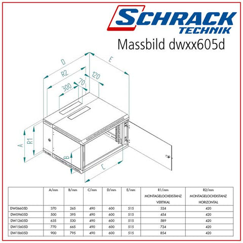 Dulap cablare structurată DUALBLOCK 19" 18U 600x500mm