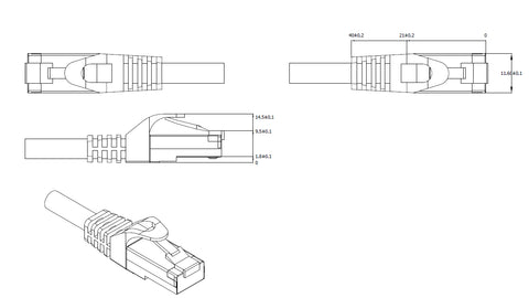 Patchcablu C6a RJ45G 10GB, LS0H, ecranat, galben, 2m