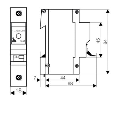 Separator de sarcină pentru portfuzibile D0 TYTAN-I 1p
