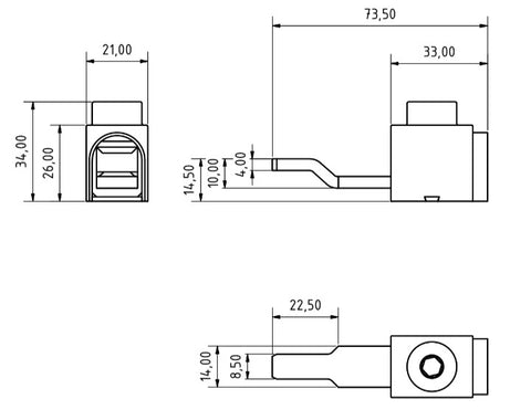 Terminal Tytan și Coron pentru BS927144, 95mm²