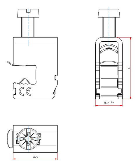 Terminal conductor aluminiu-cupru 4 -35mm² / 10mm