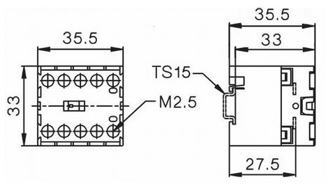 Microcontactor auxiliar 2ND+2NI, 3A, 230VAC