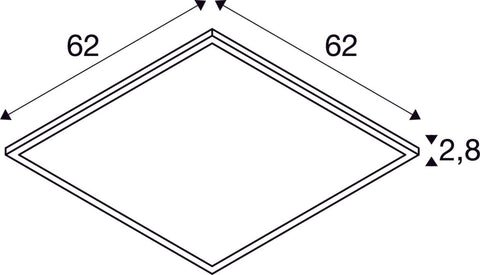 PANEL V DALI 625, 36W 830/840 UGR