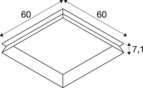 PANEL 600, cadru de montaj încastrat